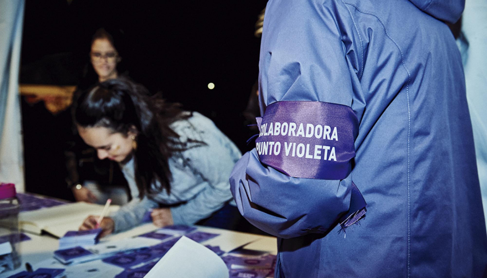 Punto violeta fiestas